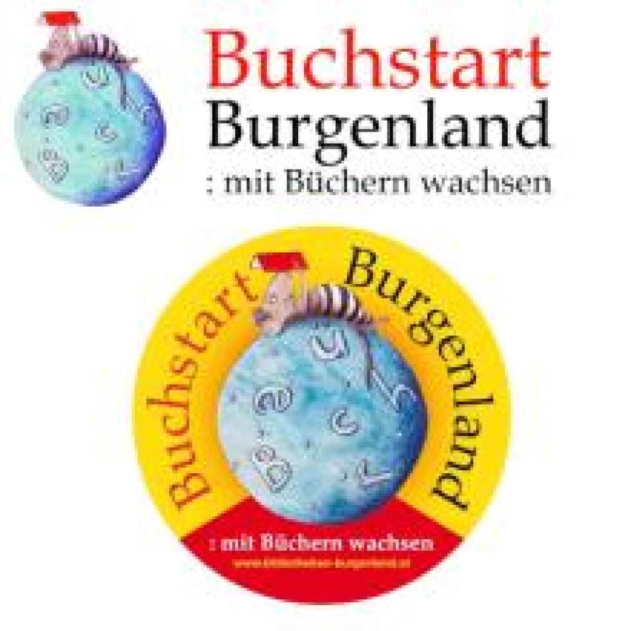 Buchstart Burgenland - beide Logos